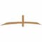Ekena Millwork Bellingham Timber Gable Bracket, Western Red Cedar, 108"W x 18"H x 1 1/2"D x 3 1/2"F, 4/12 Pitch GBW108X18X0204BEL00SWR - alternate 3